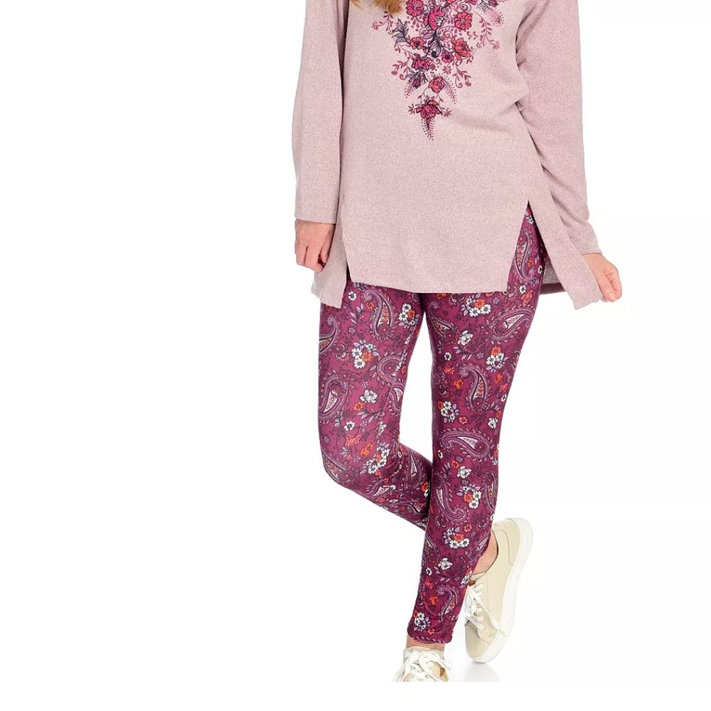 Women’s One World Pink Printed‎ Legging